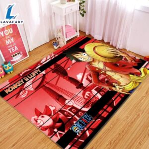One Piece Poster Anime Movie Area Rug Living Room