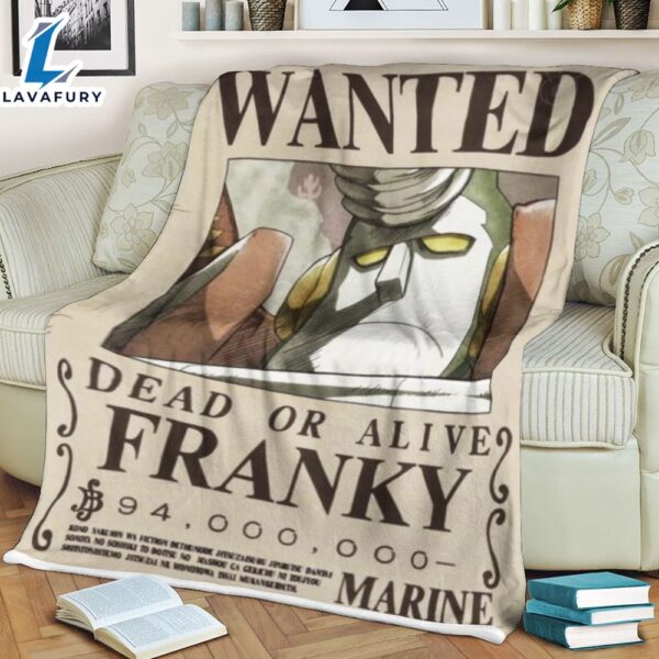 One Piece Wanted Dead Or Alive Franky Anime Movie Blanket