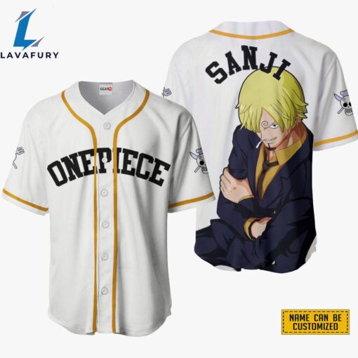 Sanji Baseball Jersey Shirts One Piece Custom Anime For Fans