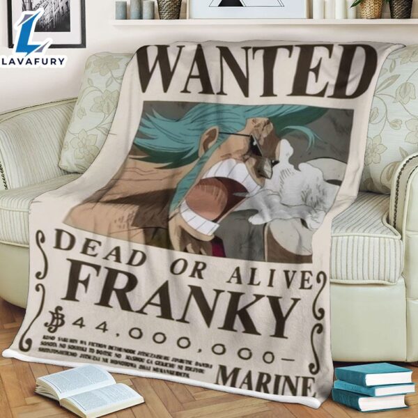 Wanted Dead Or Live Franky One Piece Anime Movie Blanket