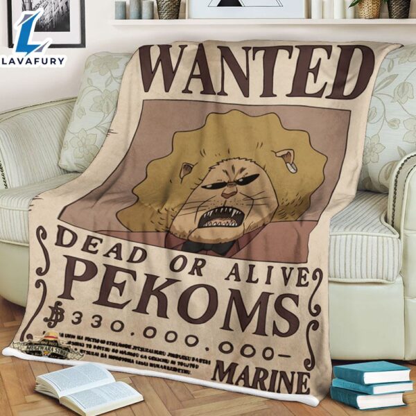 Wanted Dead Or Live Pekoms One Piece Anime Movie Blanket