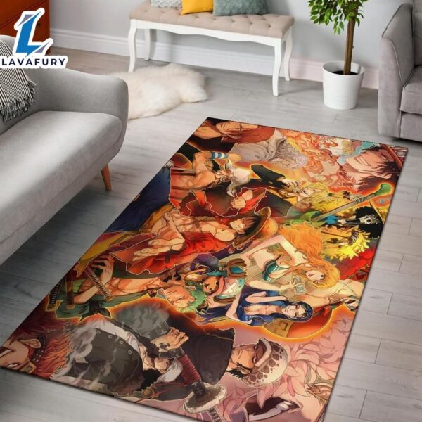 One Piece Characters Hd Anime Movie Area Rug