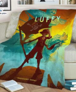 Luffy Fleece Blanket Gift For…