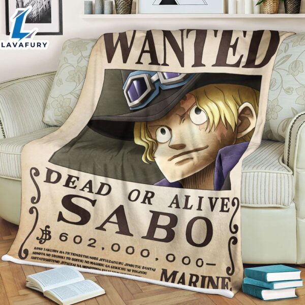 One Piece Wanted Dead Or Alive Sabo Anime Movie Blanket