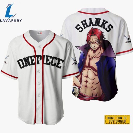 Shanks Baseball Jersey Shirts One Piece Custom Anime For Fans