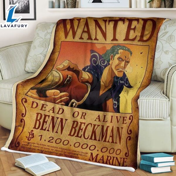 One Piece Benn Beckman Anime Movie Blanket