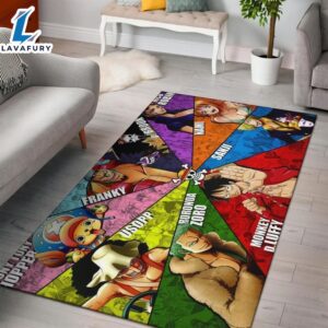 One Piece Characters Anime Movie Area Rug