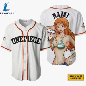 Nami Baseball Jersey Shirts One Piece Custom Anime For Fans