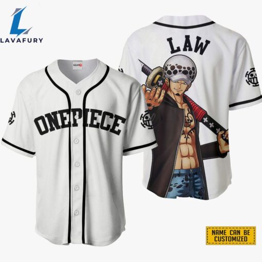 Trafalgar Law Baseball Jersey Shirts One Piece Anime For Fans