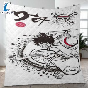Cute Monkey D.Luffy One Piece Anime Ver2 Gifts Lover Blanket