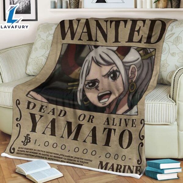 Wanted Dead Or Live Yamato One Piece Anime Movie Blanket