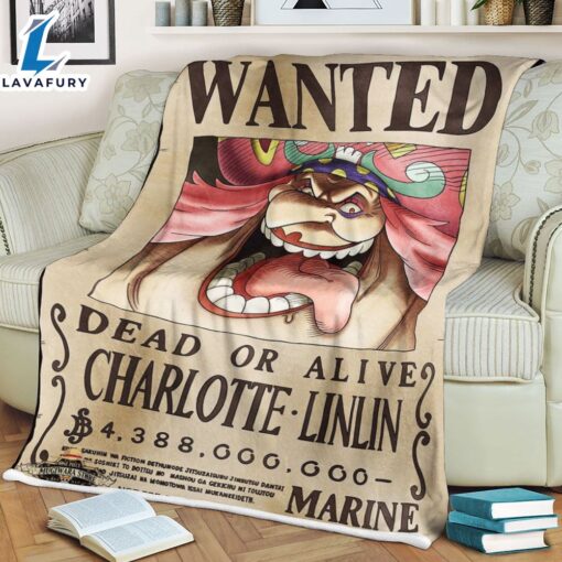 Wanted Dead Or Live Charlotte Linlin One Piece Anime Movie Blanket