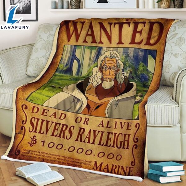 One Piece Silver Rayleigh Soft Anime Movie Blanket