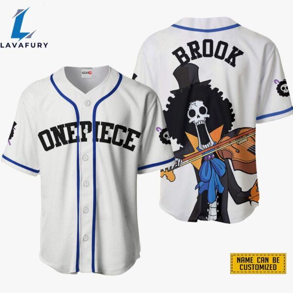 Brook Baseball Jersey Shirts One Piece Custom Anime For Fans