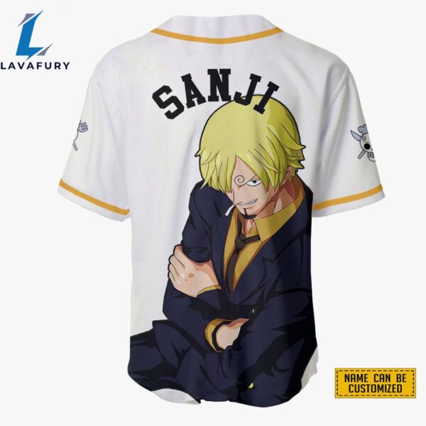 Sanji Baseball Jersey Shirts One Piece Custom Anime For Fans