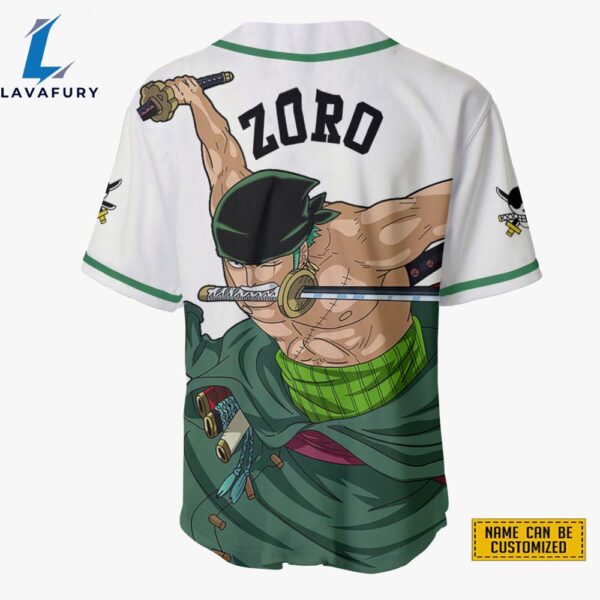 Roronoa Zoro Baseball Jersey Shirts Custom One Piece