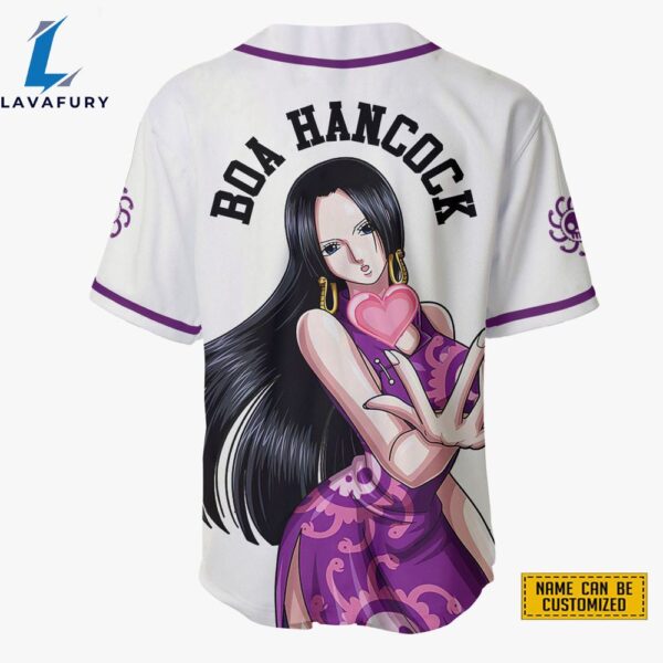 Boa Hancock Baseball Jersey Shirts One Piece Custom Anime For Fans