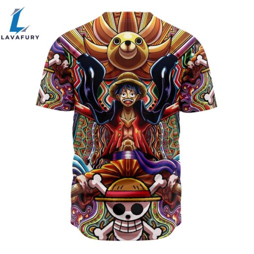 Trippy Monkey D. Luffy One Piece Baseball Jersey