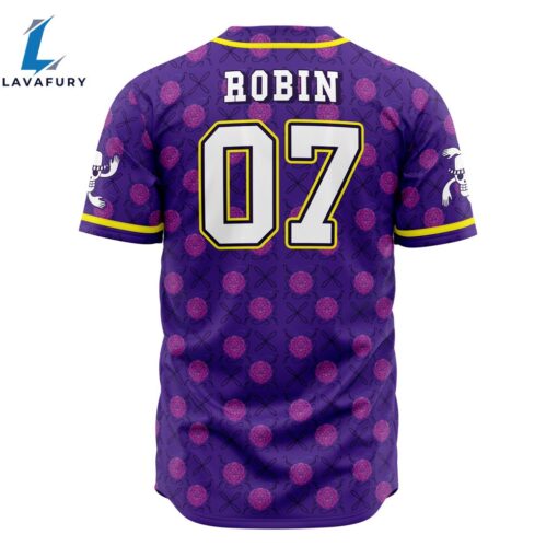 Straw Hats Robin One Piece Baseball Jersey