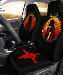 Ace Sabo One Piece Anime Car Seat Covers Universal Fit