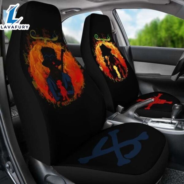 Ace Sabo One Piece Anime Car Seat Covers Universal Fit