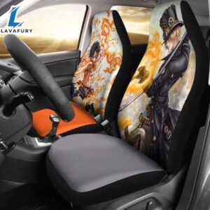 Anime Ace Sabo One Piece Car Seat Covers Universal Fit