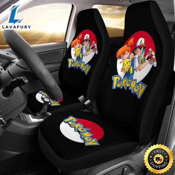 Anime Misty Ash Pikachu Pokemon Car Seat Covers Pokemon Car Accessorries