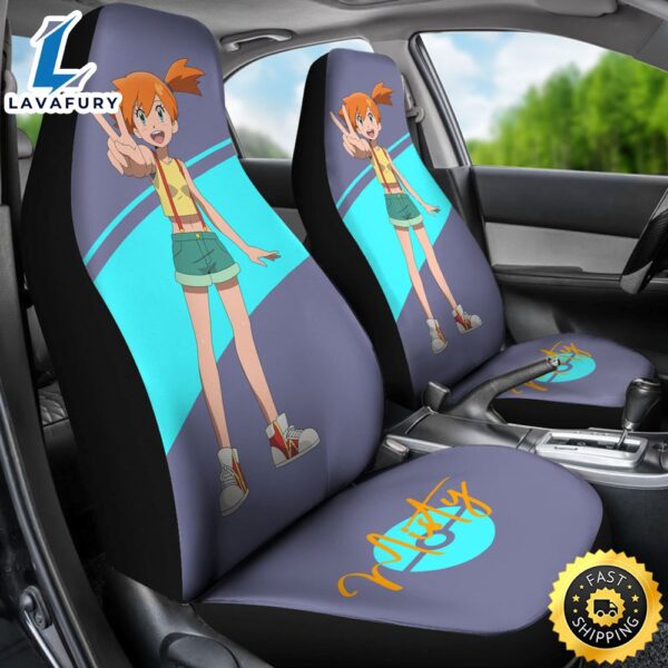 Anime Misty Pikachu Pokemon Car Seat Covers Pokemon Car Accessorries