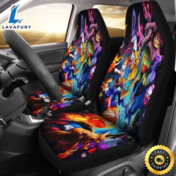 Anime Pokemon Car Accessories Gift Car Seat Covers Universal