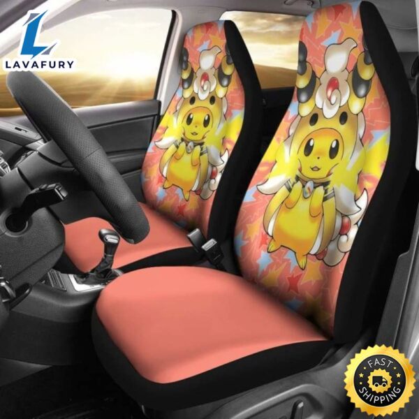 Anime Pokemon Car Accessories Pikachu Car Seat Covers Universal Fit