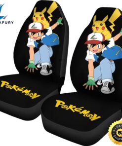 Ask Ketchum Pikachu Car Seat Cover Anime Pokemon Car Accessories 2 moz0qz.jpg