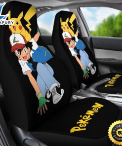 Ask Ketchum Pikachu Car Seat Cover Anime Pokemon Car Accessories 3 nq3flv.jpg