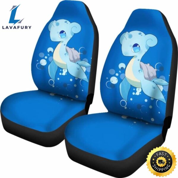 Baby Lapras Car Seat Covers Anime Pokemon Car Accessories