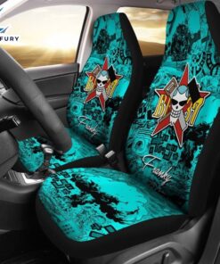 Blue Franky One Piece Car Seat Covers Universal Fit
