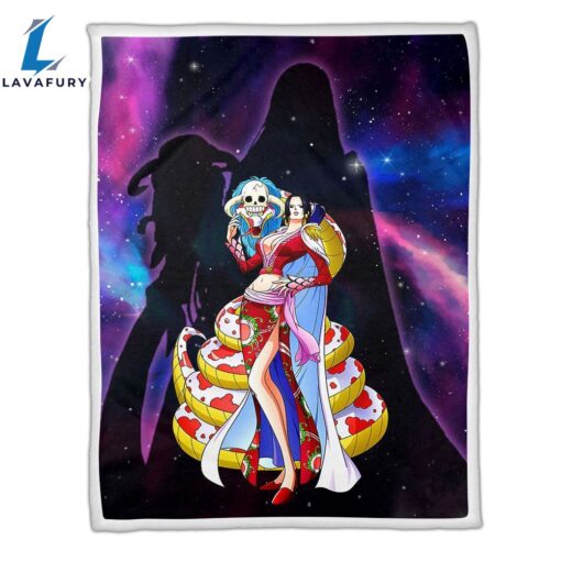 Boa Hancock Fleece Galaxy One Piece Anime Blanket