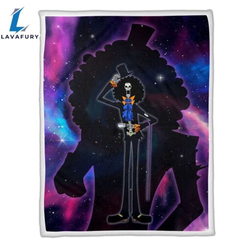 Brook Fleece Galaxy One Piece Anime Blanket