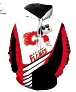 Calgary Flames Snoopy New Cartoon Movie 3d All Over Print Shirt