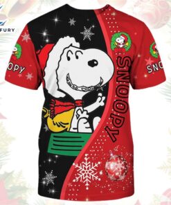 Cartoon Character Christmas Snoopy Abc Hoodie All Over Printed 3d Unisex Men Women