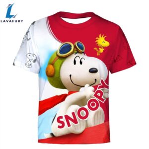Cartoon Character Snoopy Fly Hoodie All Over Printed 3d Unisex Men Women