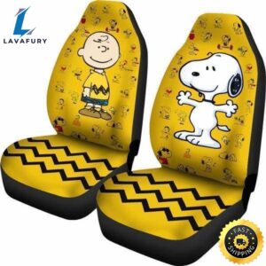 Charlie Snoopy Yellow Theme Car Seat Cover Universal Fit 2 vc2fea.jpg