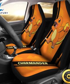 Charmander Pokemon Car Seat Covers Style Custom For Fans