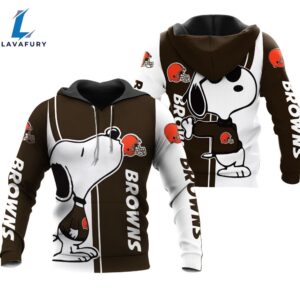 Cleveland Browns Snoopy Lover Cartoon Movie 3d All Over Print Shirt