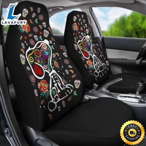 Colourful Pattern Snoopy Car Seat Covers Universal Fit