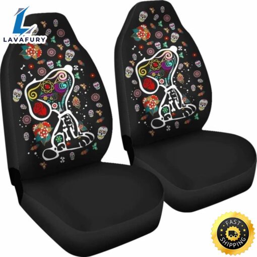 Colourful Pattern Snoopy Car Seat Covers Universal Fit