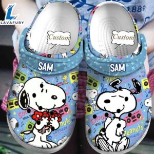 Custom Name Snoopy Crocs Comfortable…
