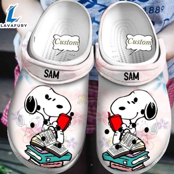 Custom Name Snoopy Crocs Crocband Comfortable Clogs Shoes for men women