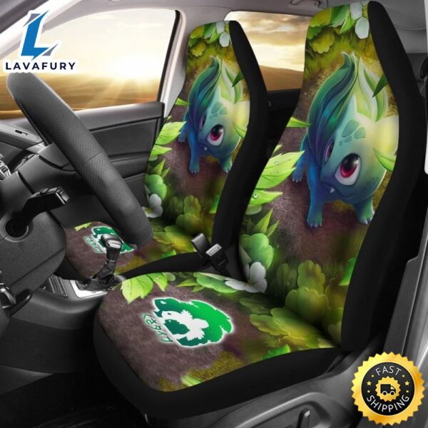 Cute Bulbasaur Pokemon Car Seat Covers