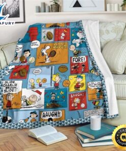 Cute Friends And Snoopy Fleece Blanket Gift For Fan, Premium Comfy Sofa Throw Blanket Gift