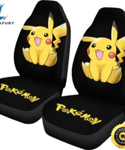 Cute Pikachu Pokemon Anime Fan Gift Car Seat Covers 2 wjckga.jpg