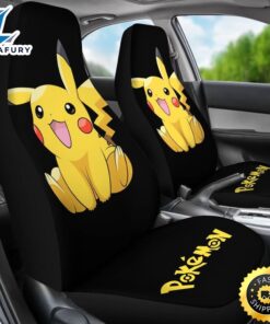 Cute Pikachu Pokemon Anime Fan Gift Car Seat Covers 3 crucne.jpg